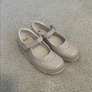 Clarks Beige Kids Mary Jane Shoes